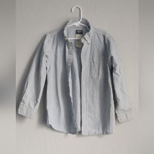 Osh Kosh B"Gosh Kids Blue and White Striped Button Down Shirt Boys 7